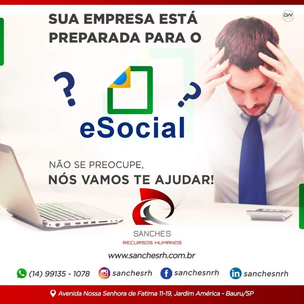 eSocial - Sanches RH | Bauru